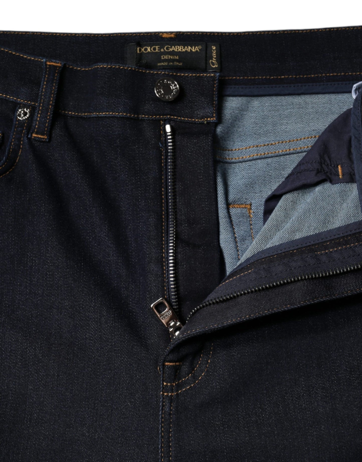 Jean skinny taille haute noir GRACE de Dolce &amp; Gabbana