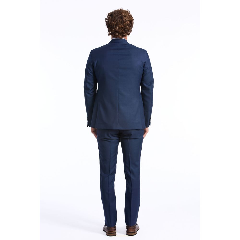 Baldinini Trend Blue Wool Men Blazer