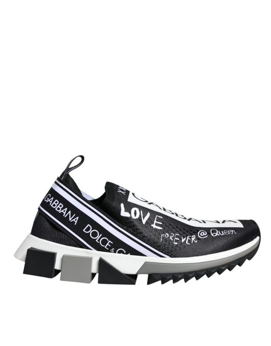 Baskets basses Dolce &amp; Gabbana Sorrento noires et blanches