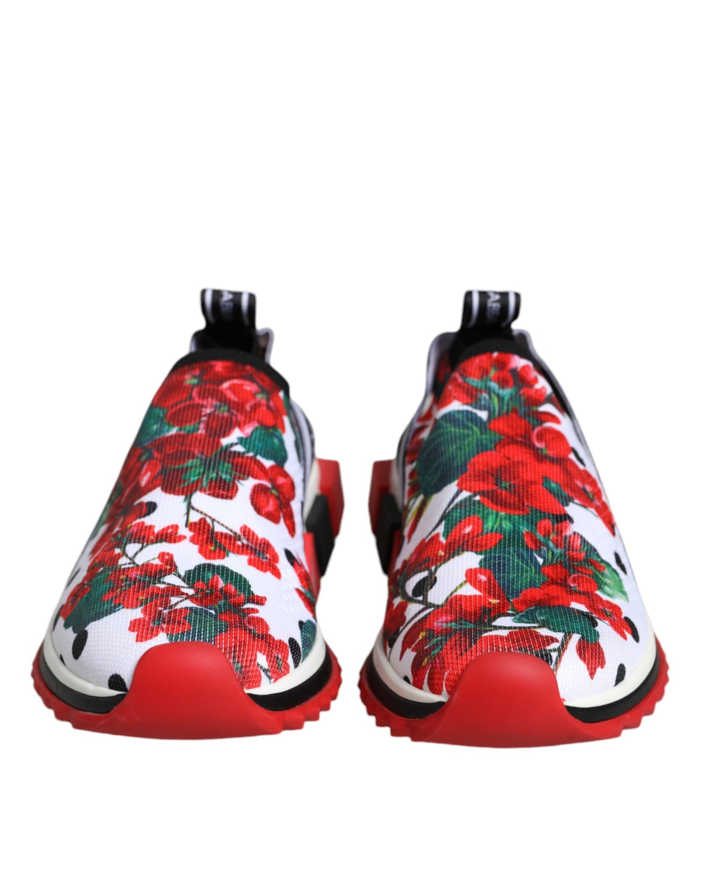 Baskets Sorrento multicolores Dolce &amp; Gabbana en géranium