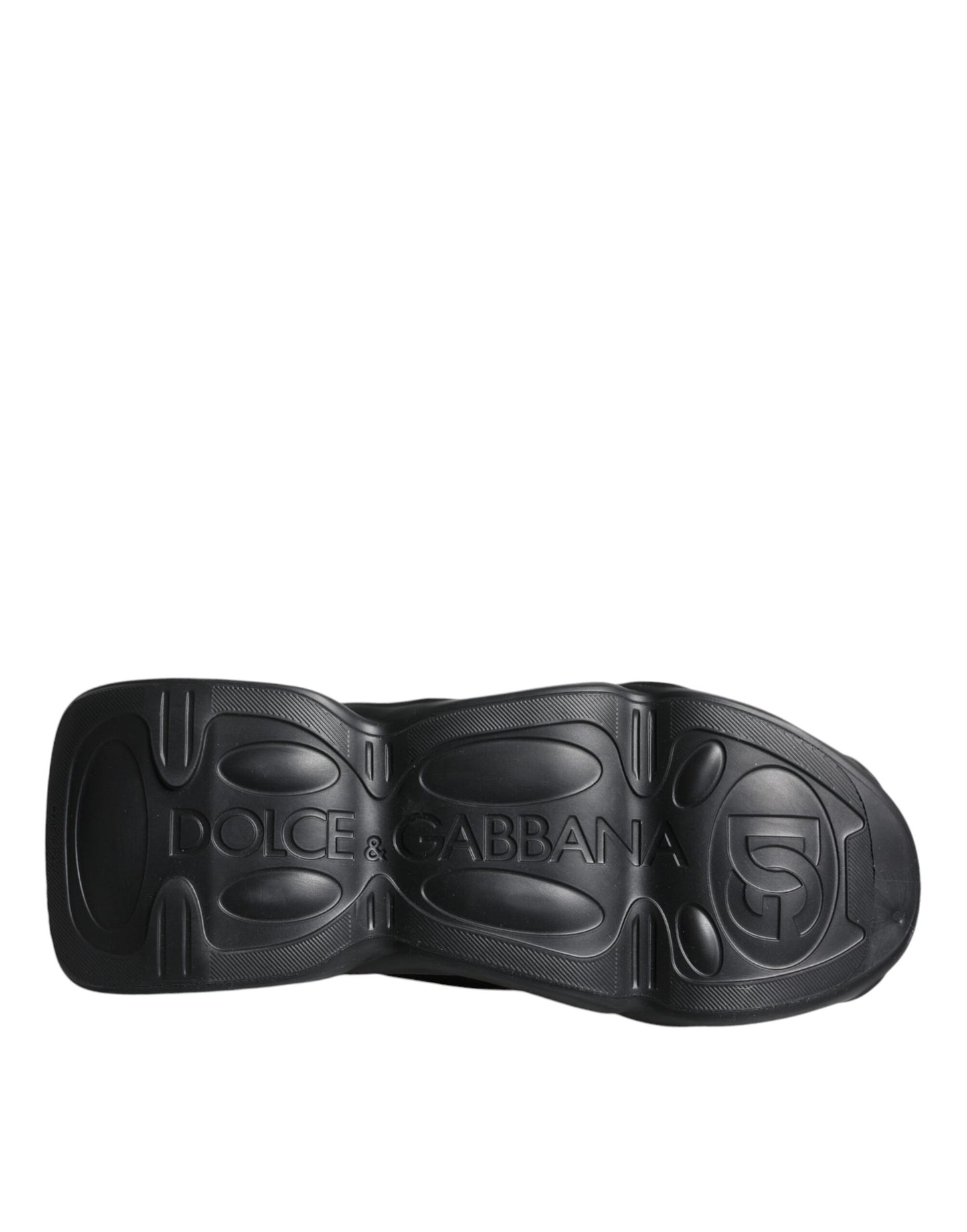 Baskets noires à enfiler Dolce &amp; Gabbana avec chaussettes ondulées