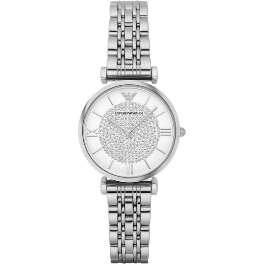 Montre Armani en acier inoxydable argenté