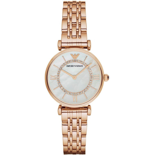 Montre Armani en acier inoxydable or rose