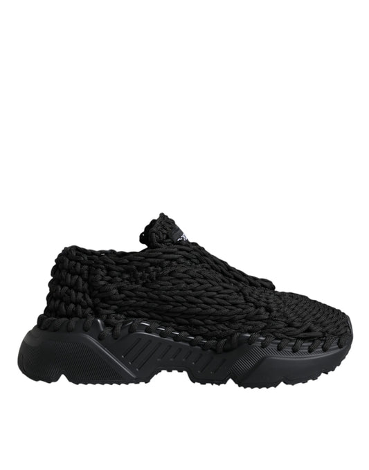 Baskets Daymaster noires en maille Dolce &amp; Gabbana
