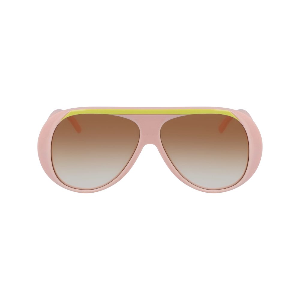 Lunettes de soleil en plastique rose Longchamp