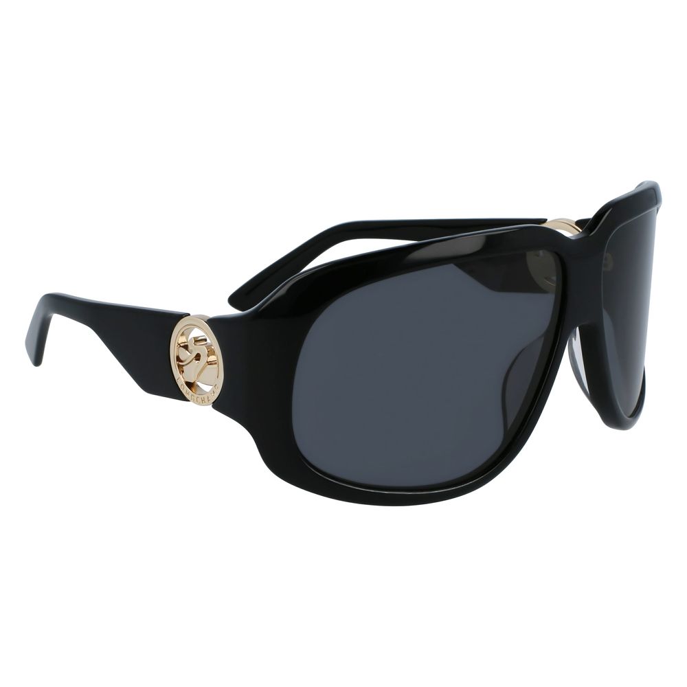 Lunettes de soleil Longchamp en acétate noir