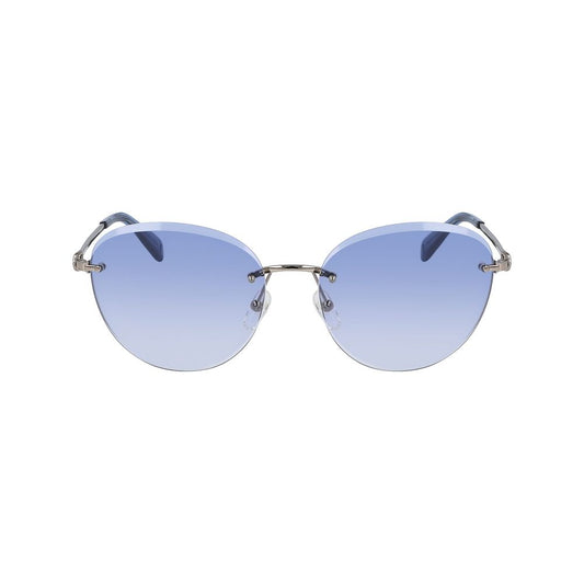 Lunettes de soleil bicolores en métal Longchamp