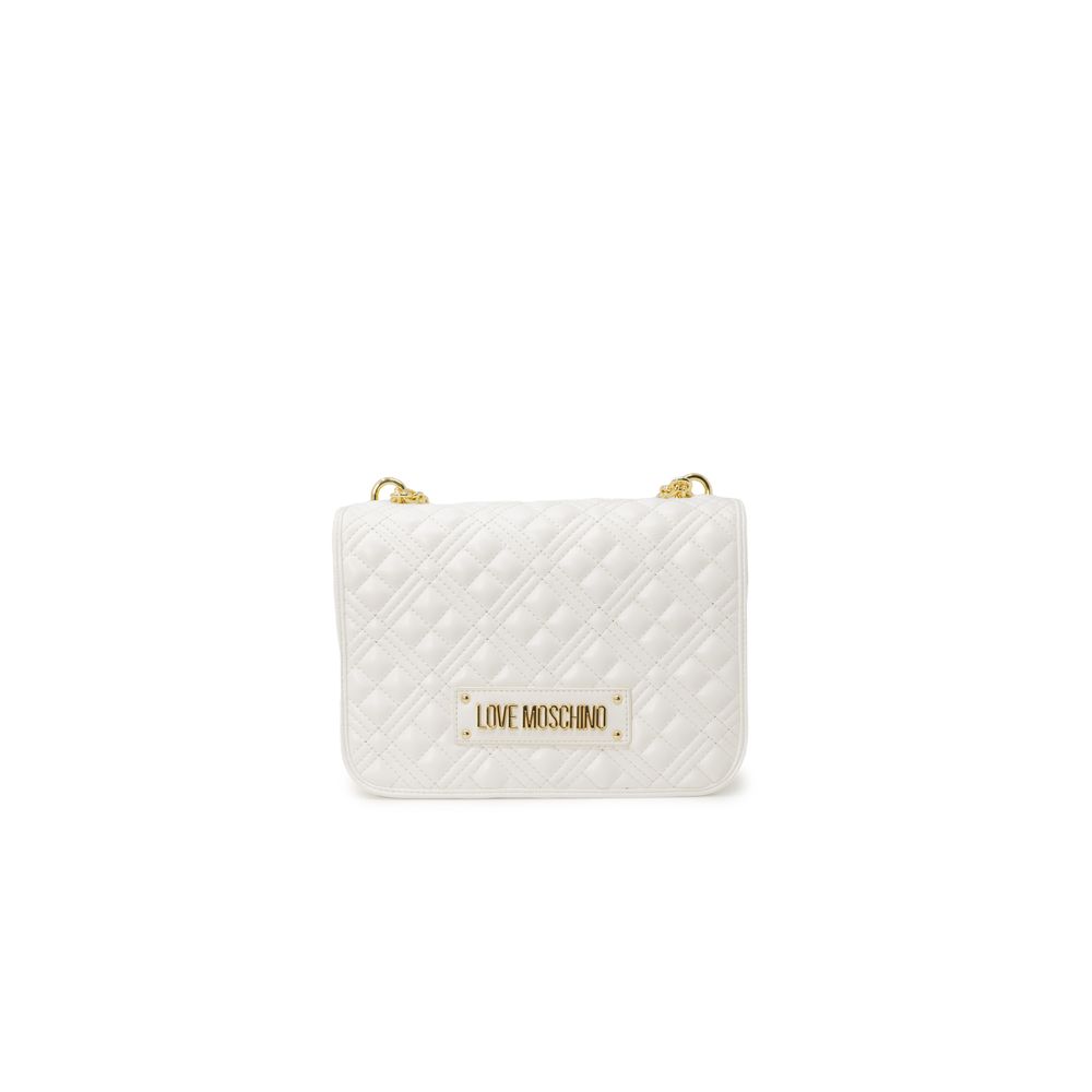 Sac à main en polyéthylène blanc Love Moschino