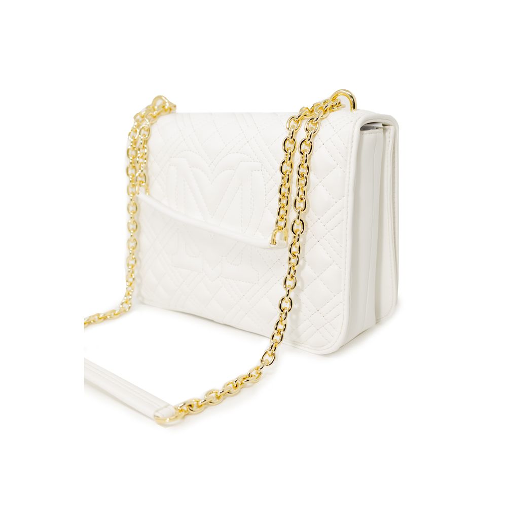 Sac à main en polyéthylène blanc Love Moschino