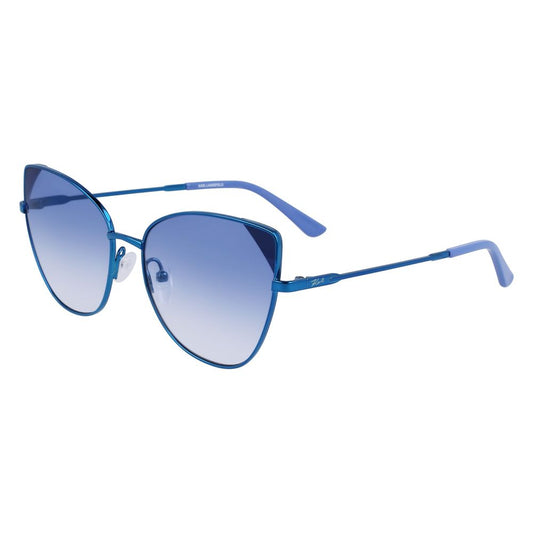 Lunettes de soleil en métal bleu Karl Lagerfeld