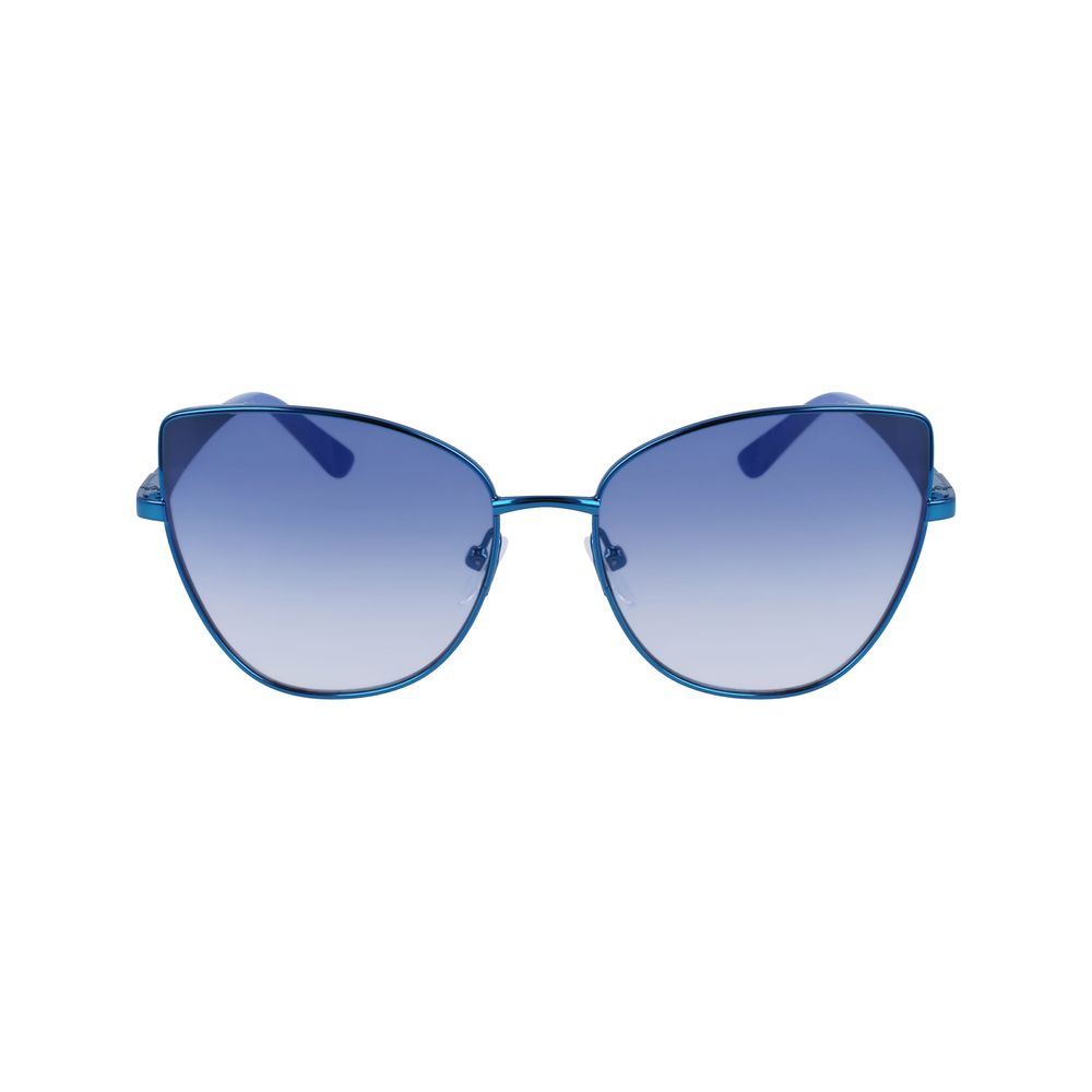 Lunettes de soleil en métal bleu Karl Lagerfeld