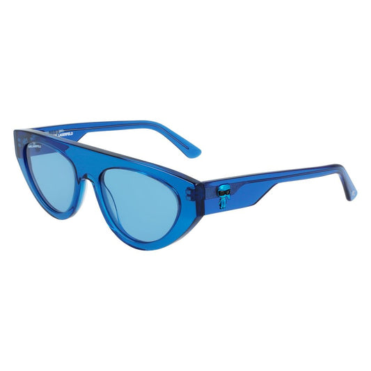 Lunettes de soleil en acétate bleu Karl Lagerfeld