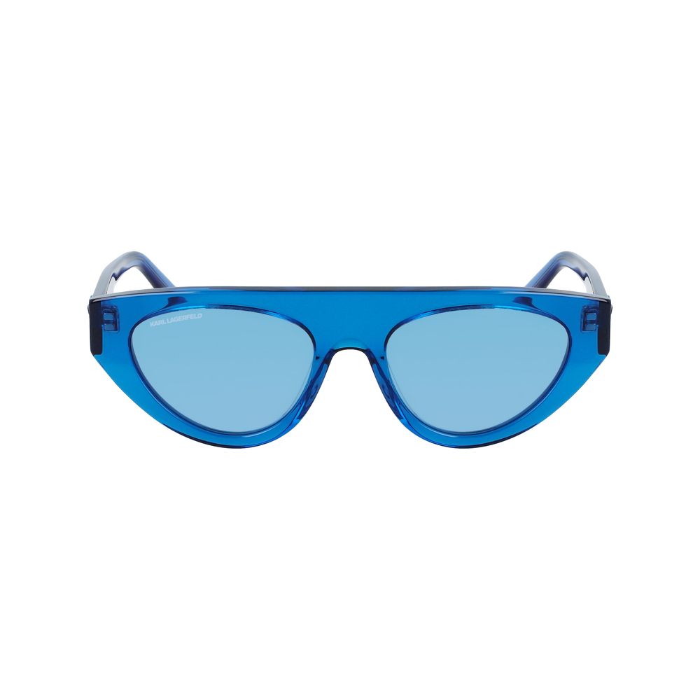 Lunettes de soleil en acétate bleu Karl Lagerfeld