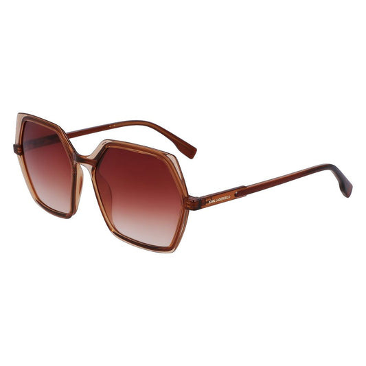 Lunettes de soleil injectées marron Karl Lagerfeld