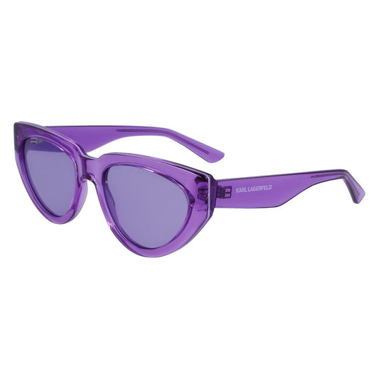 Lunettes de soleil injectées violettes Karl Lagerfeld