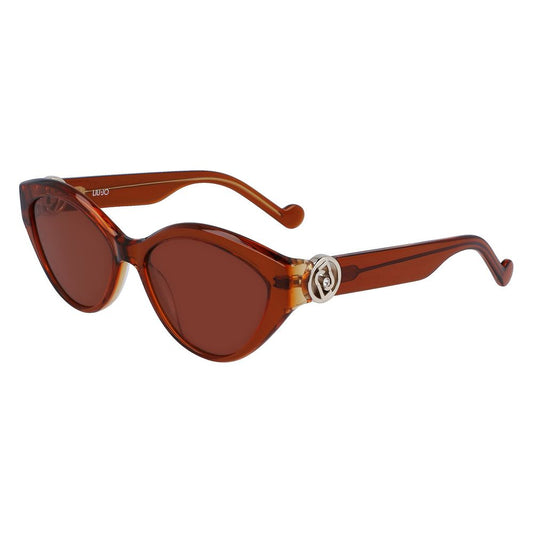 Lunettes de soleil en acétate marron Liu Jo