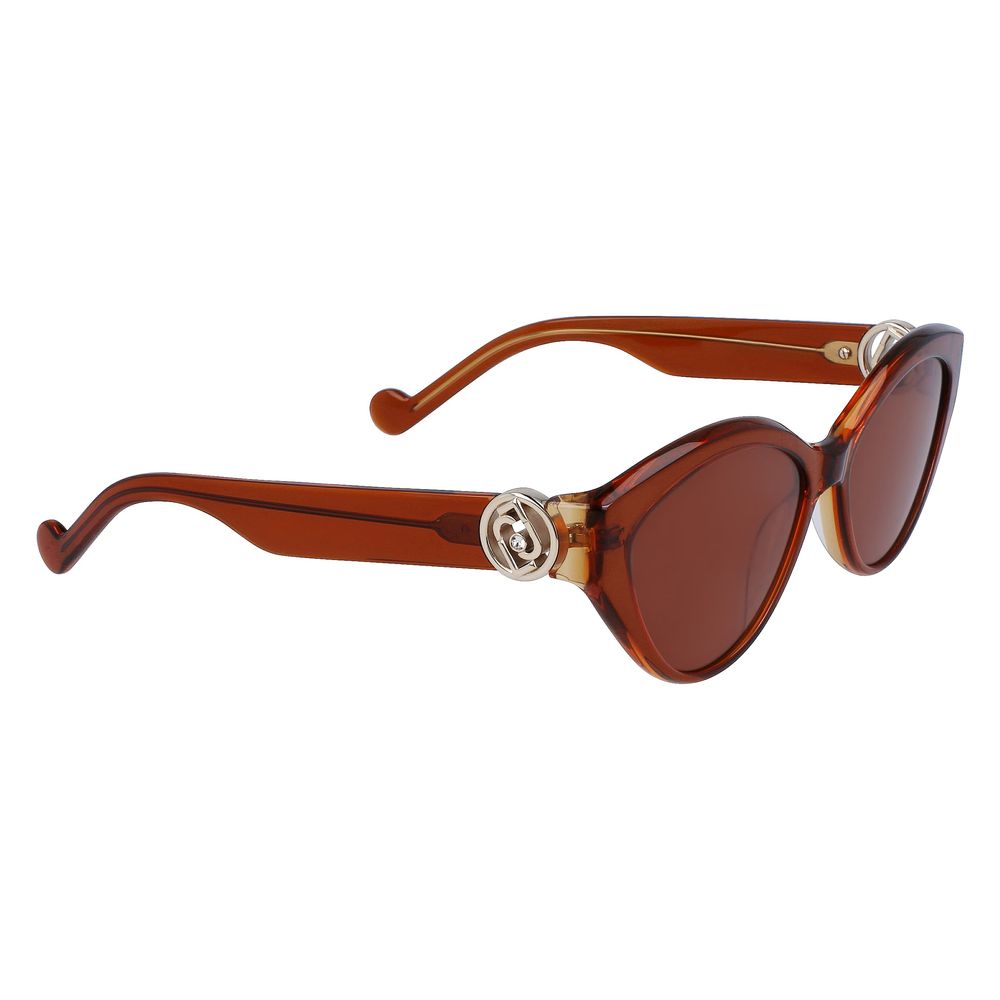 Lunettes de soleil en acétate marron Liu Jo