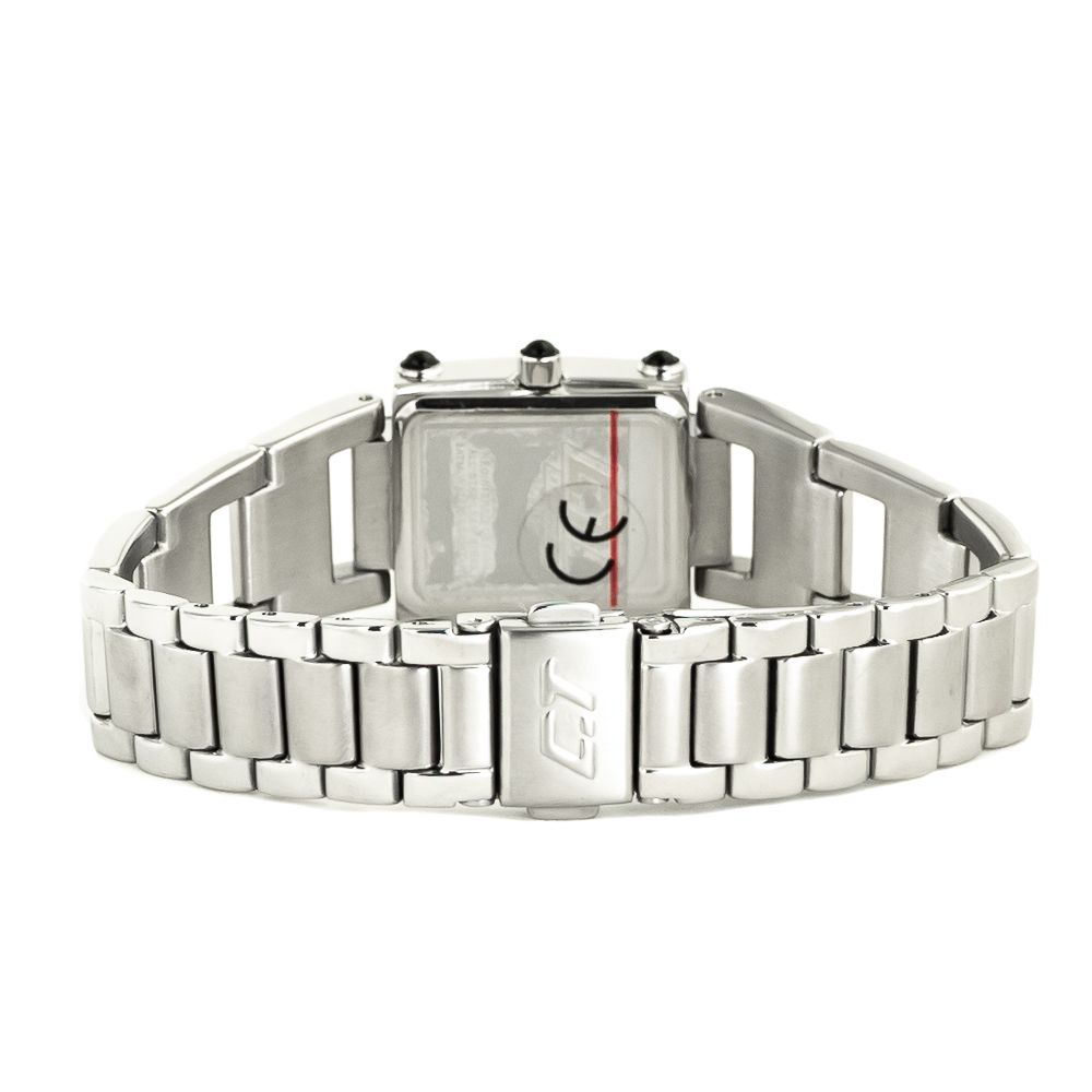 Montre Chronotech en acier inoxydable argenté