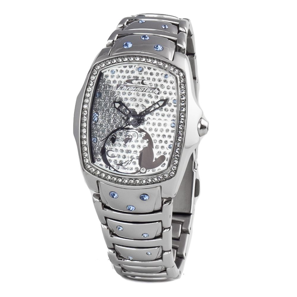 Montre Chronotech en acier inoxydable argenté