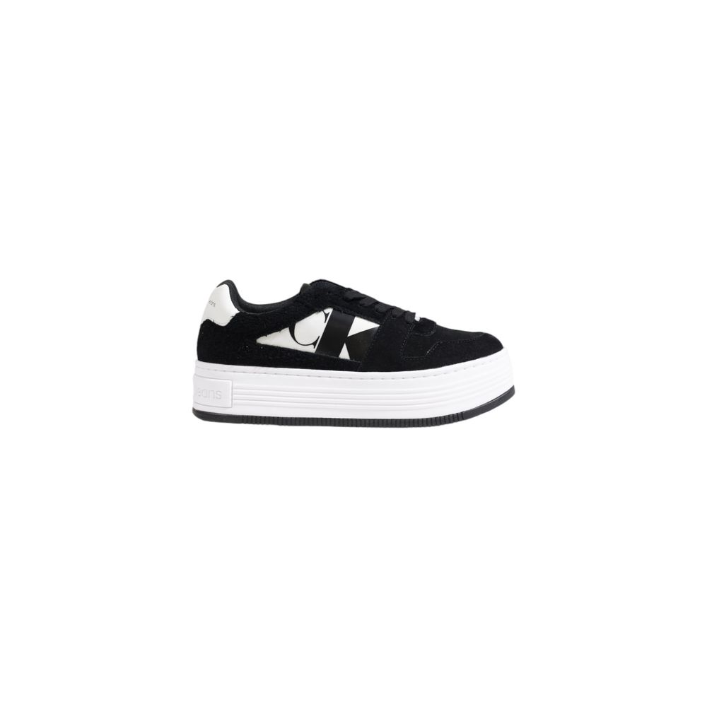 Baskets en cuir noir Calvin Klein Jeans