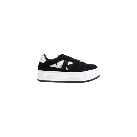 Baskets en cuir noir Calvin Klein Jeans