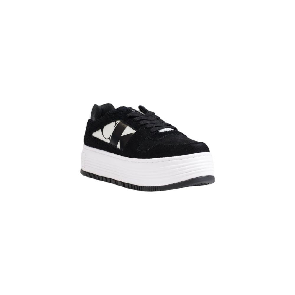 Baskets en cuir noir Calvin Klein Jeans