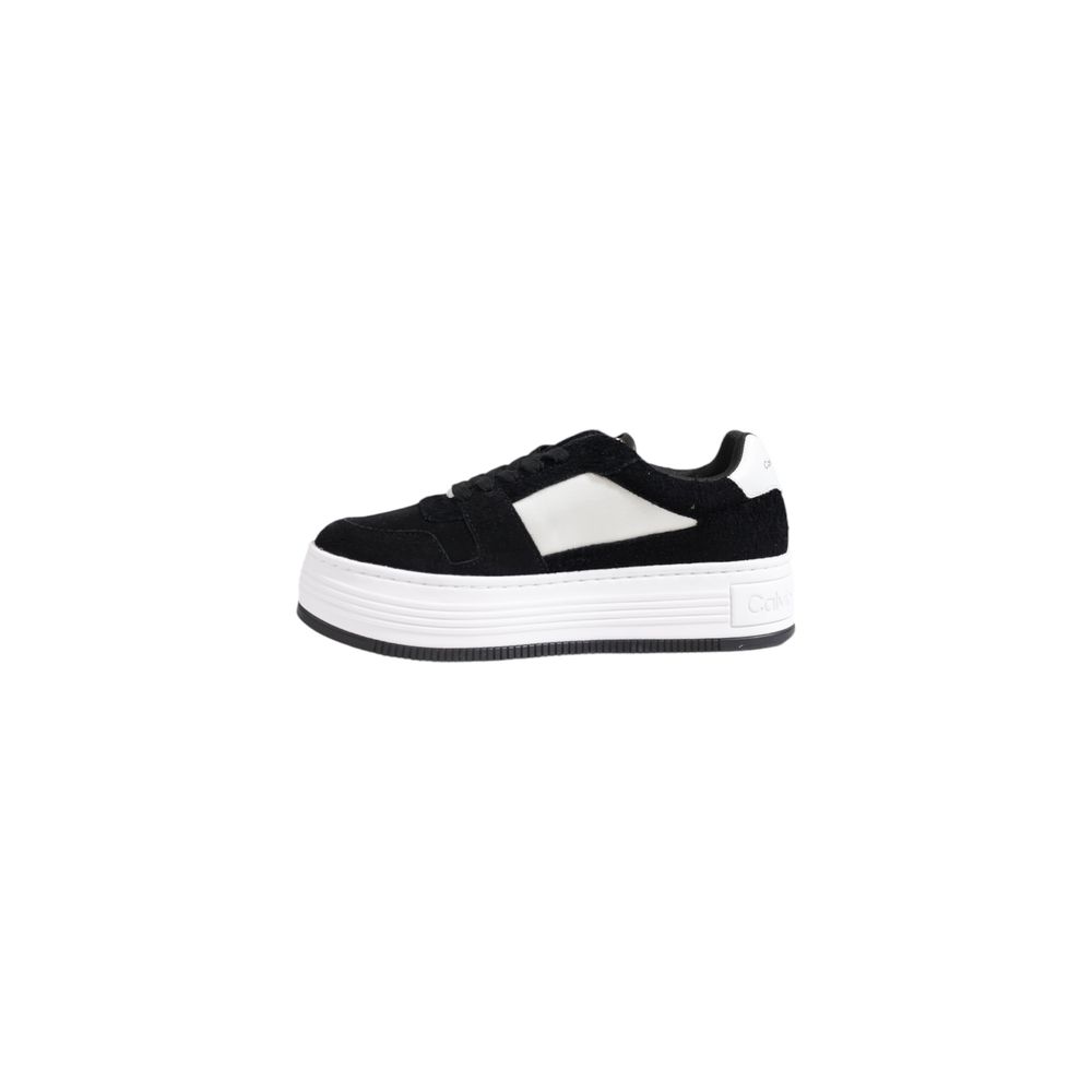 Baskets en cuir noir Calvin Klein Jeans