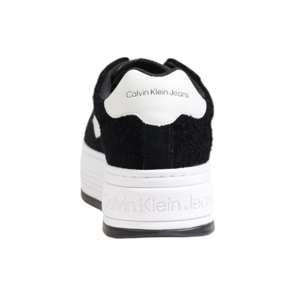 Baskets en cuir noir Calvin Klein Jeans