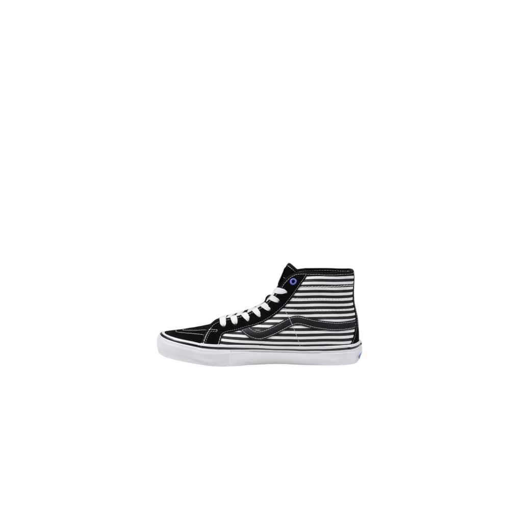 Vans Black And White Leather High Top Sneakers