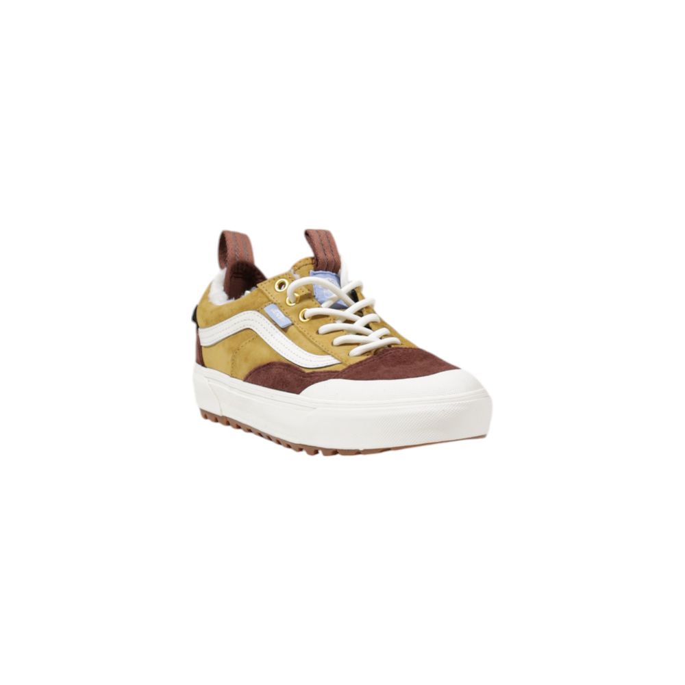 Baskets en cuir beige Vans