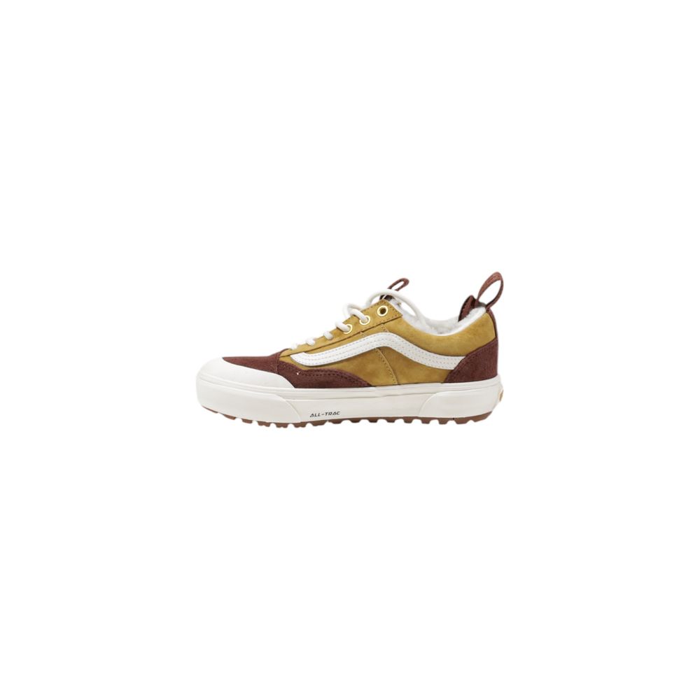 Baskets en cuir beige Vans
