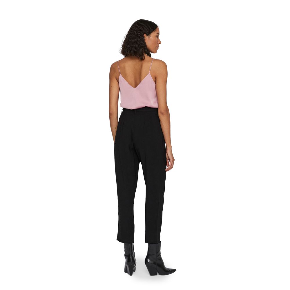 Pantalon court en viscose noire Vila Clothes