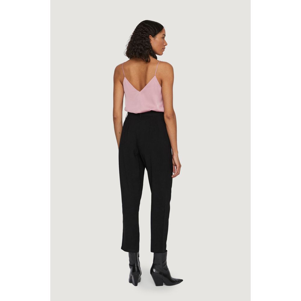 Pantalon court en viscose noire Vila Clothes