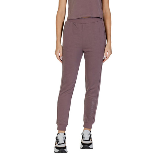 Pantalon de jogging Calvin Klein Sport violet en polyester recyclé