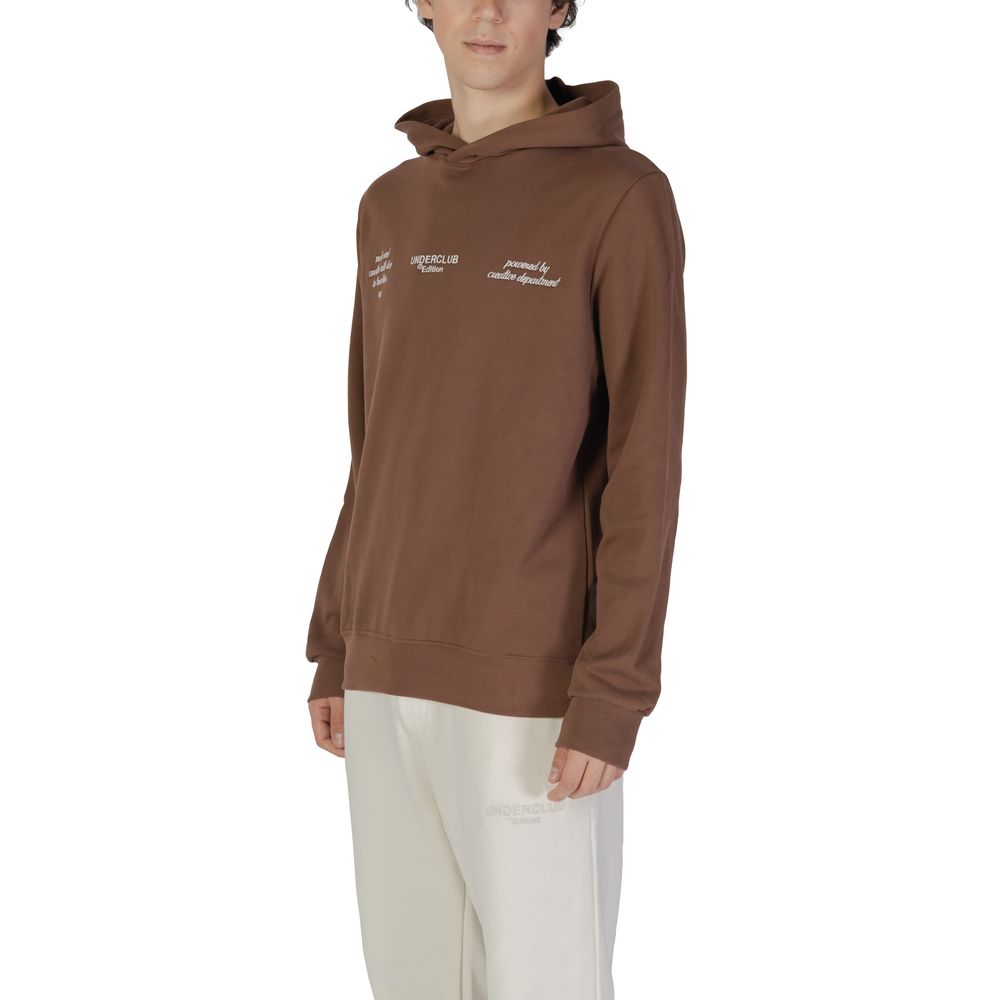 Underclub Brown Cotton Hoodie