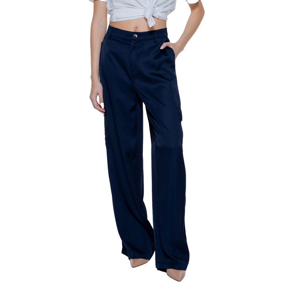 Pantalon en viscose bleu Street One