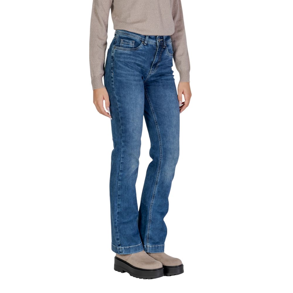 Jean mom en coton bleu Street One