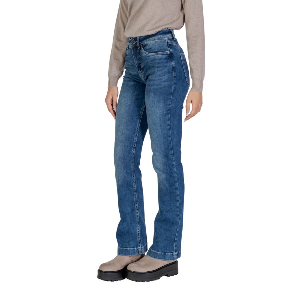 Jean mom en coton bleu Street One