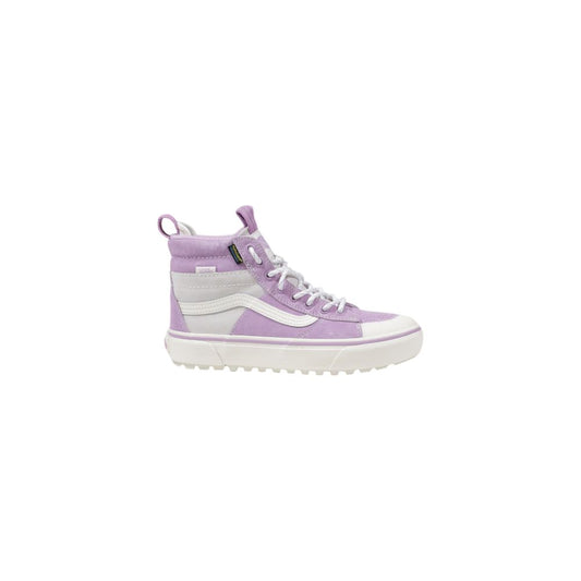 Baskets en cuir violet Vans