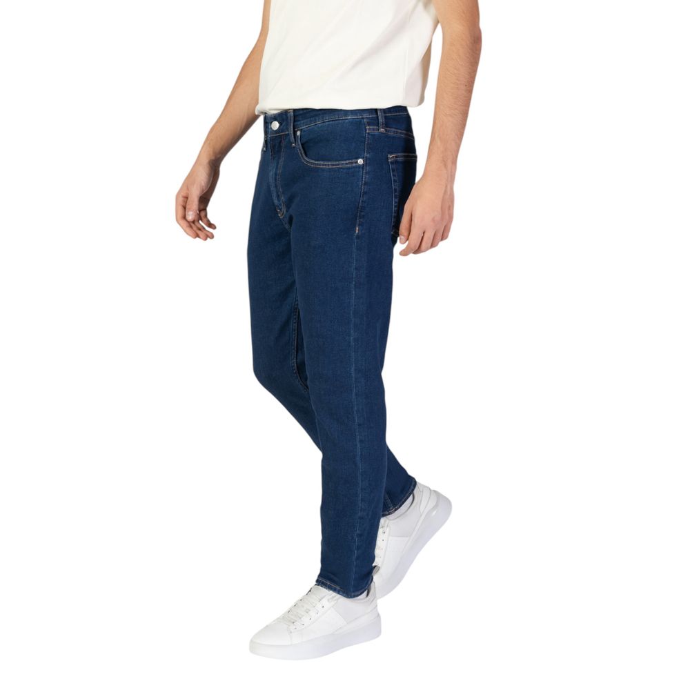 Calvin Klein Jeans Blue Cotton Slim Fit Jeans