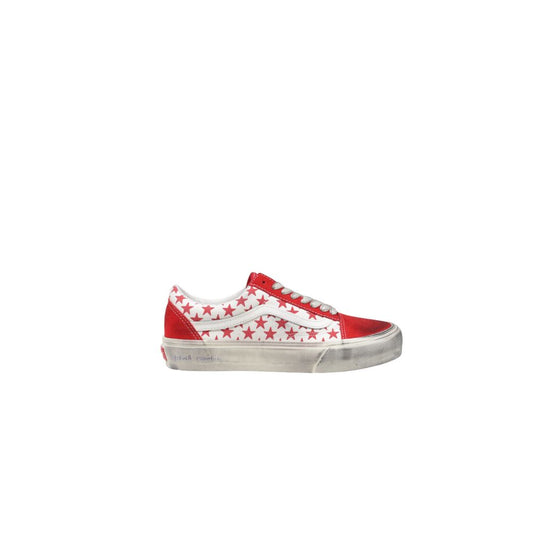 Baskets en cuir suédé rouge Vans