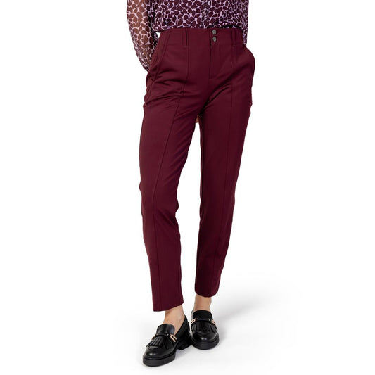 Pantalon en polyester bordeaux Street One