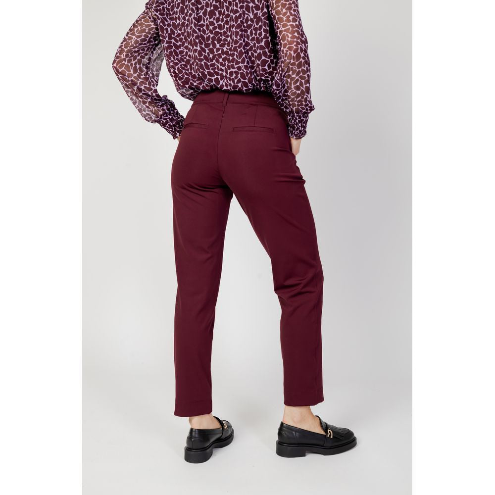 Pantalon en polyester bordeaux Street One