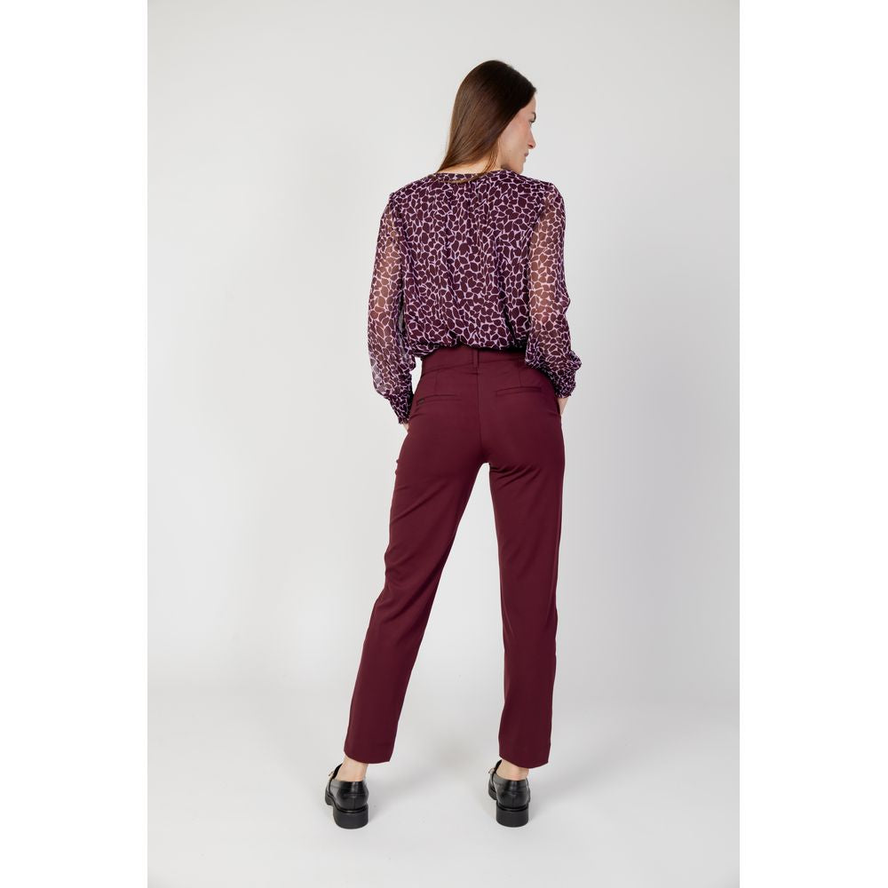 Pantalon en polyester bordeaux Street One