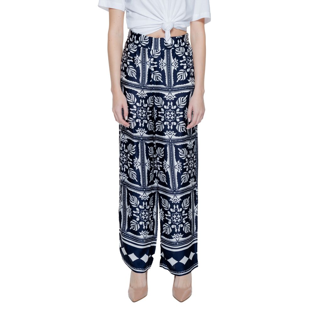 Pantalon en viscose bleu Street One