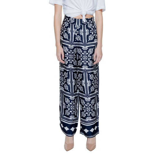 Pantalon en viscose bleu Street One