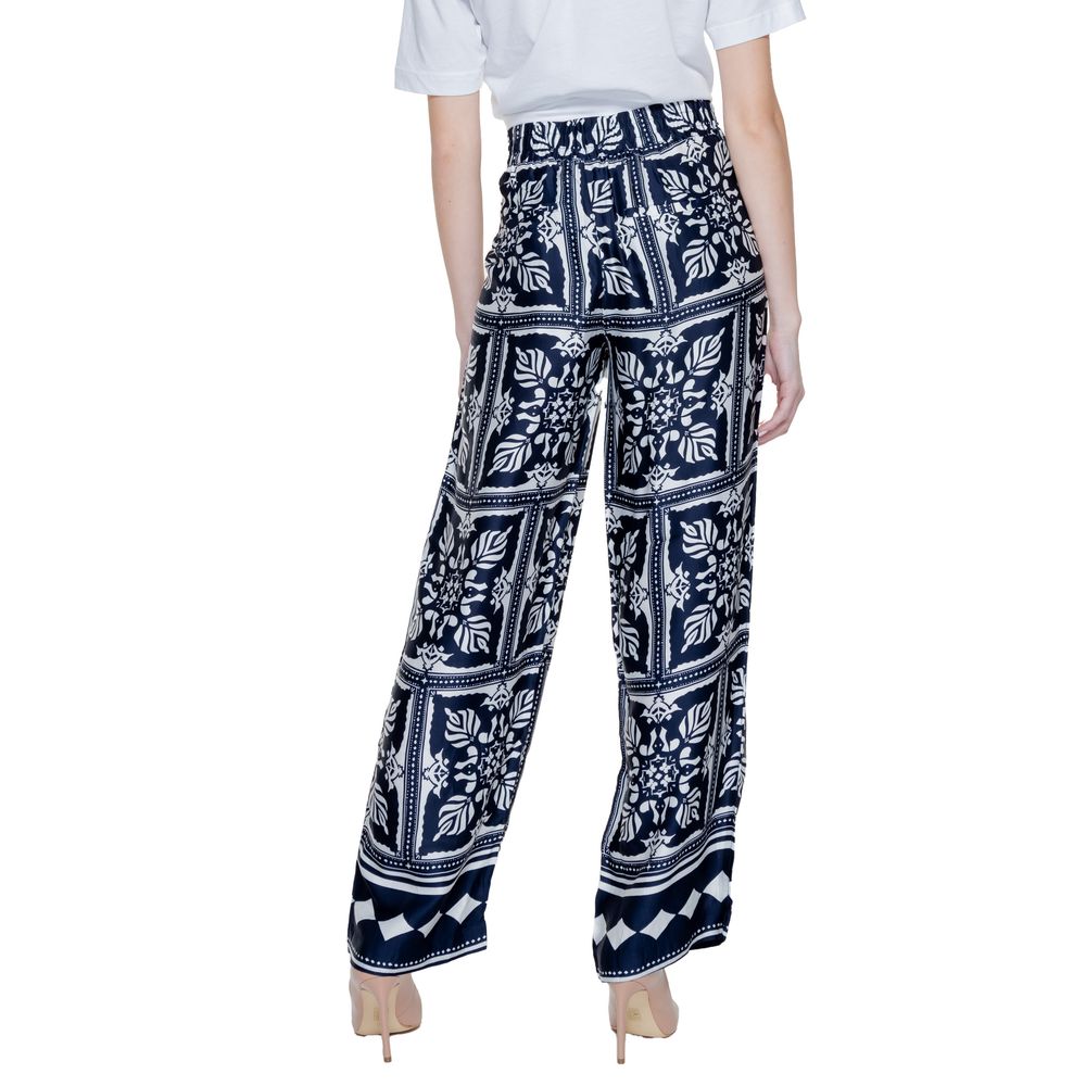 Pantalon en viscose bleu Street One