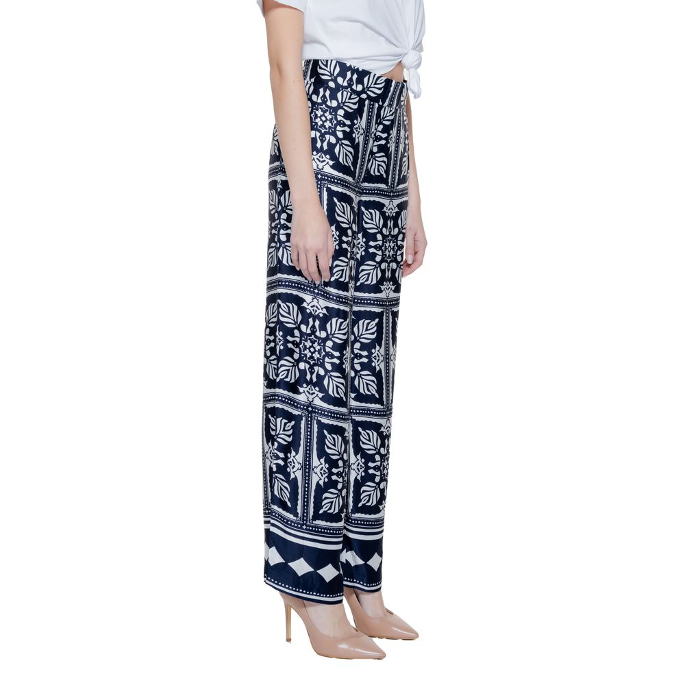 Pantalon en viscose bleu Street One