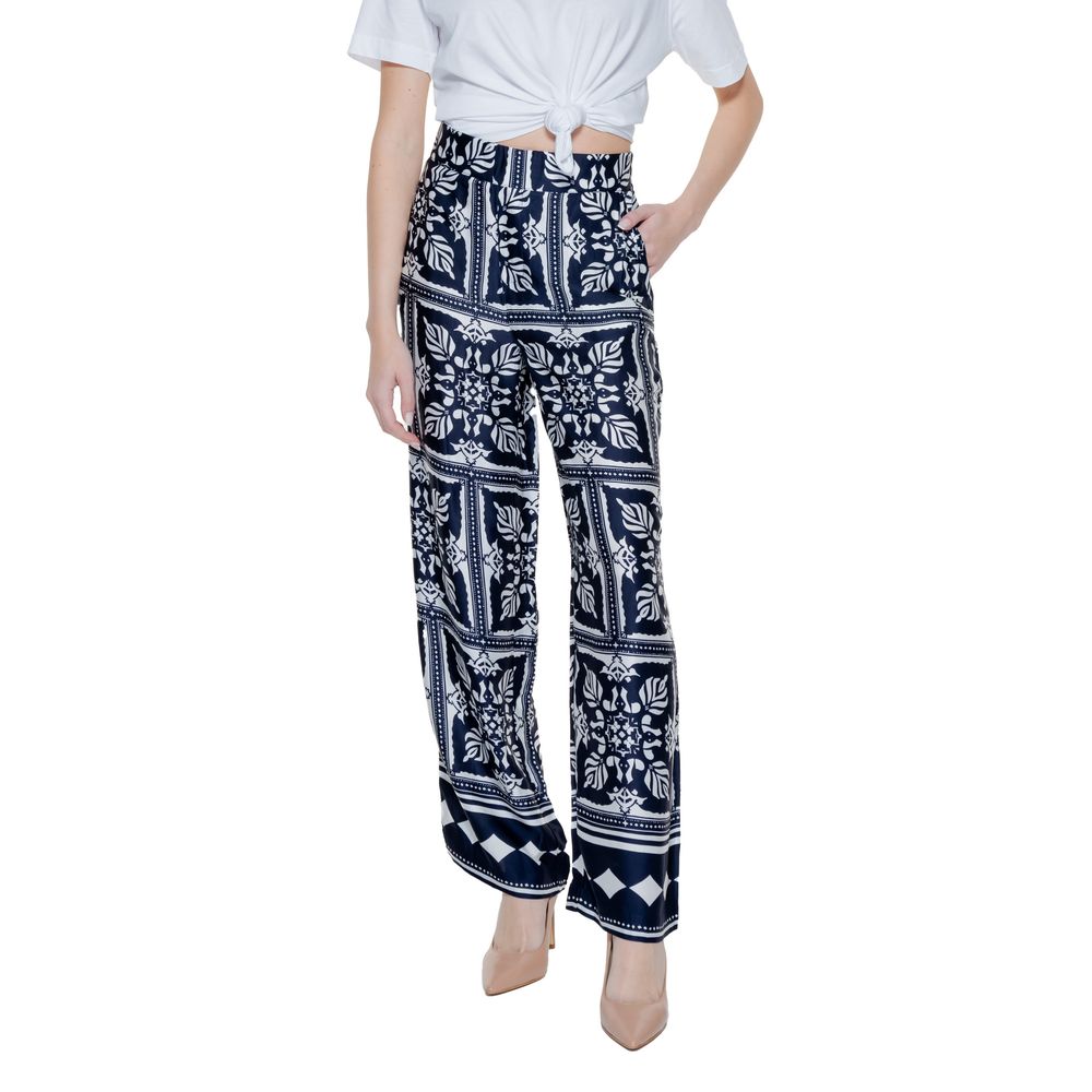 Pantalon en viscose bleu Street One