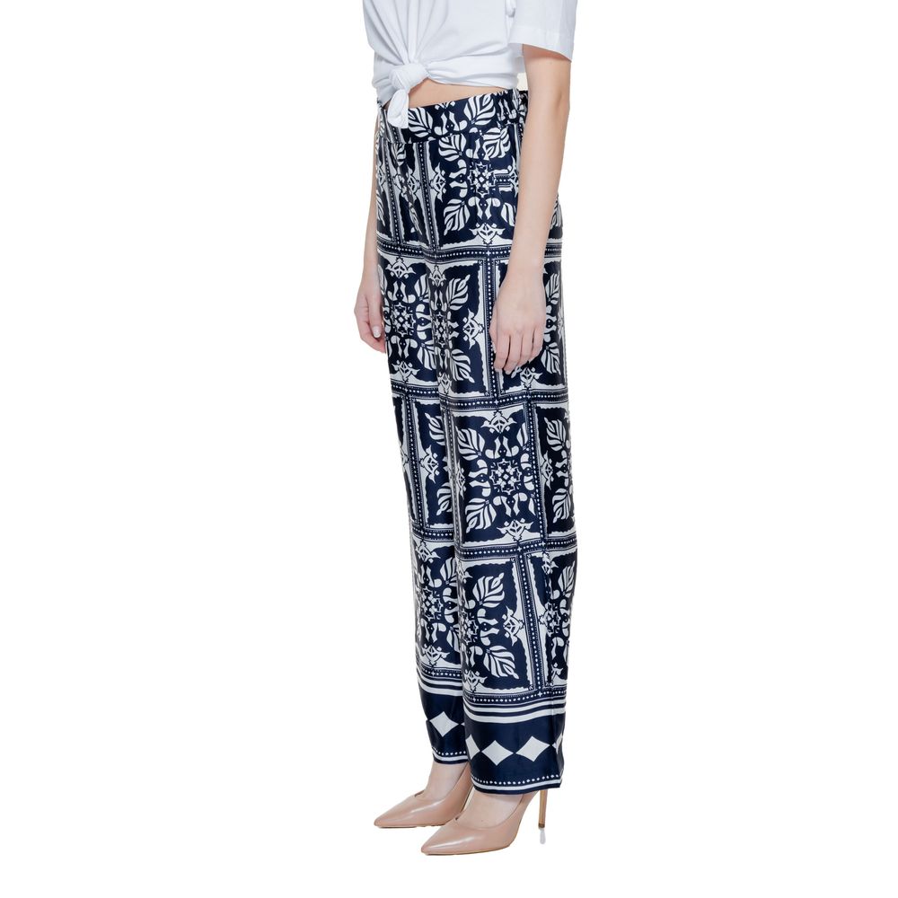 Pantalon en viscose bleu Street One
